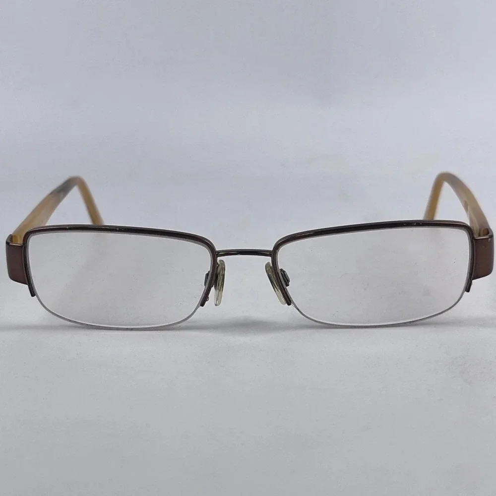 Ralph Lauren 9013 Women Eyeglasses Frame Champagne Plastic Half Rim 50-16-135 mm